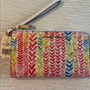 Michael Kors Adele printed smartphone wristlet